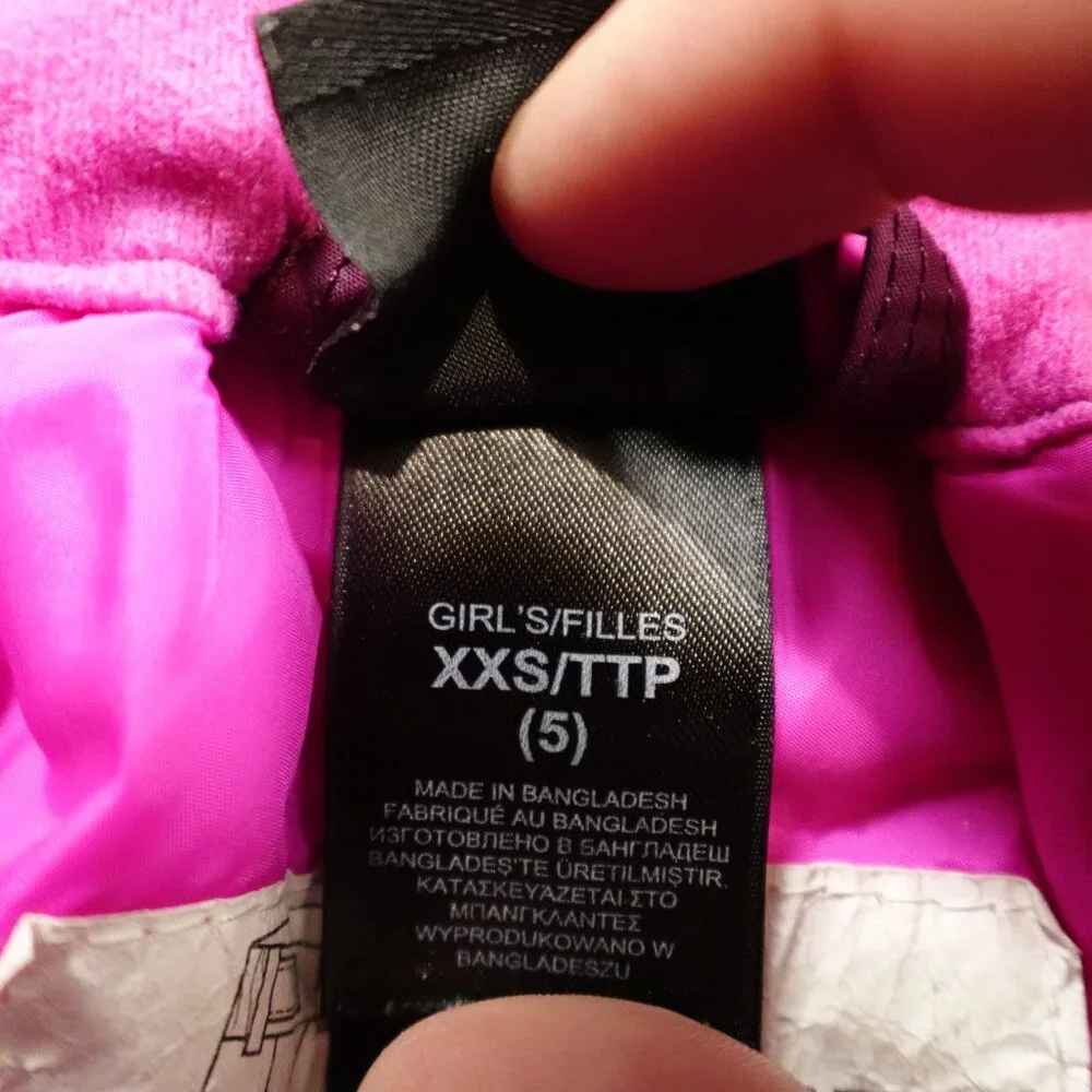 The North Face HyVent Snow Pants‎ Girls XXS (5) Purple Insulated Winter Ski